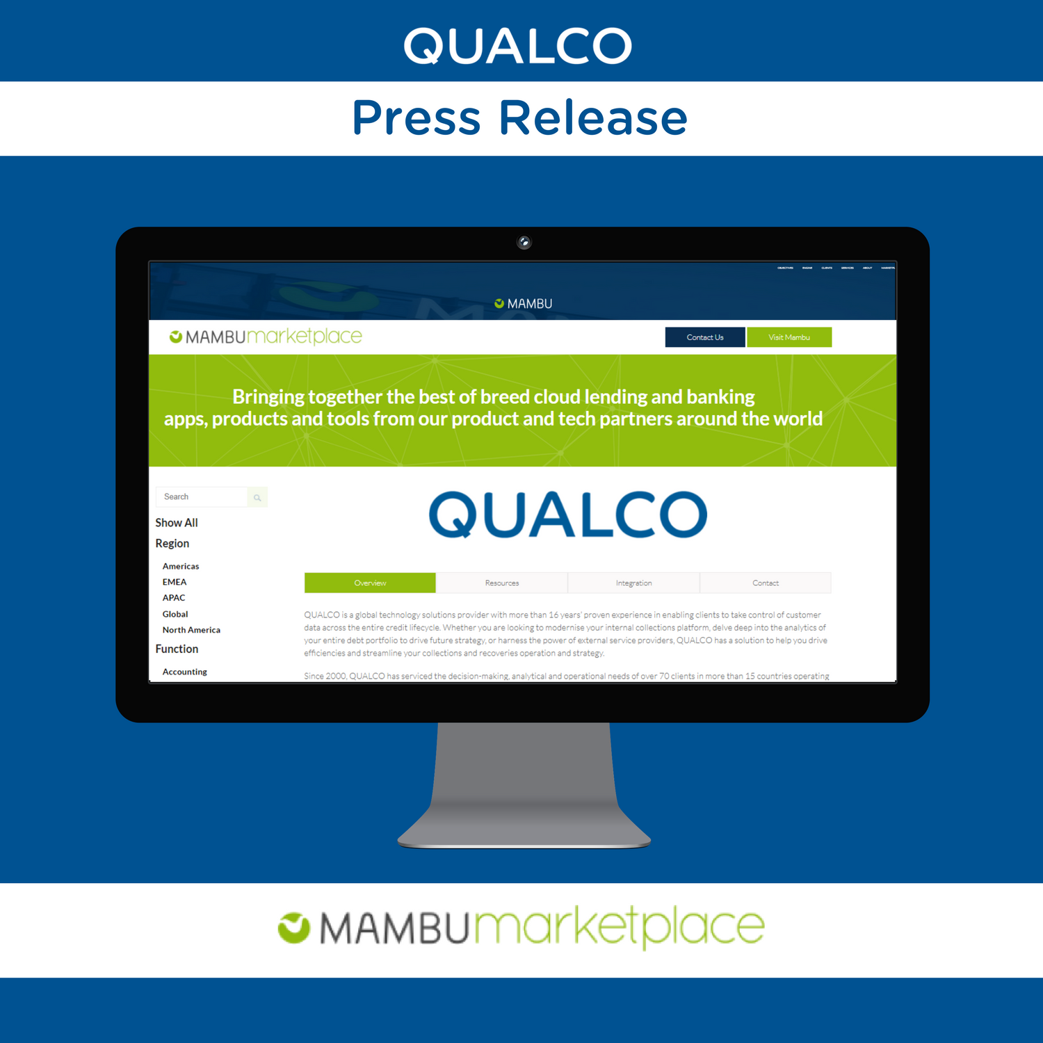 Qualco Joins Mambu Marketplace